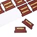 HOODANCOS 1set Leather Bible Index Tabs for Decorative Book Tabs Index Blank Visible Markings for Quick Reference for All Bible Enthusiasts