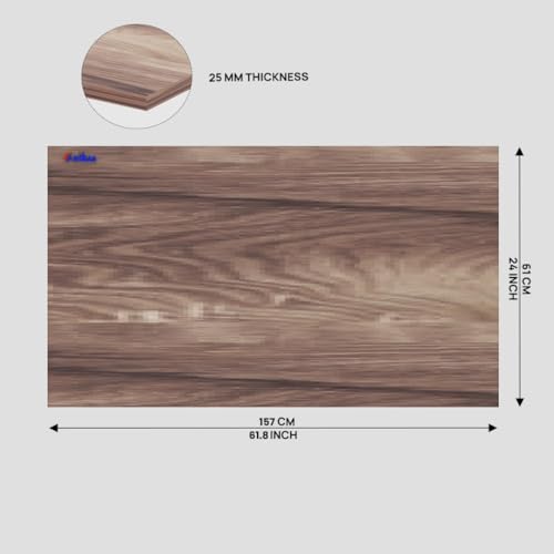 Image of Anikaa TablexPro25 Engineered Wood Rectangular Shape Table Top Board | 25 mm Thick Heavy Duty Desk Top for Study Table, Meeting /Conference Table & Office Desk | Coachwood (Size-61.8X 24 Inch)