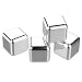Aerb Set of 4 Stainless Steel Chilling Ice Cubes Reusable for Whiskey Wine Beverage