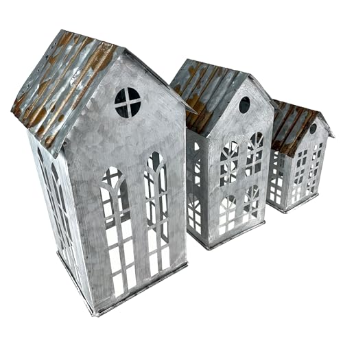 Rustic-Charm-Set-of-3-Distressed-Metal-House-Lanterns-Perfectly-Imperfect-Finish-for-Unique-Decor-Enthusiasts Rustic Charm Set of 3 Distressed Metal House Lanterns Perfectly Imperfect Finish for Unique Decor Enthusiasts