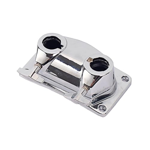 Placa Base para Batería, Soporte para Tom, Abrazadera de Montaje para Bombo y Tom, Abrazadera para Soporte de Platillos y Cowbell, Color Plata miniatura 1