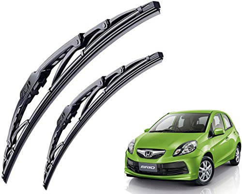 Image of WolkomHome High Performance OE Car Wiper Blade Replacement set of 2 Pc Right 22 inch Left 16 inch for Honda Brio