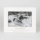 White Photo Frame for 6 x 4 picture with wording FRIENDS ARE LIKE STARS ....