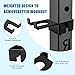 Olympic Barbell Holder for 3x3inch Power Racks, Rack-Mounted,No Tools & No Screws Required - Heavy-Duty Steel barbell Storage , Protect The Barbell Bar With Protective Padding, Saves More Space,Tool-Free Install.Vertical Barbell Holder (up)
