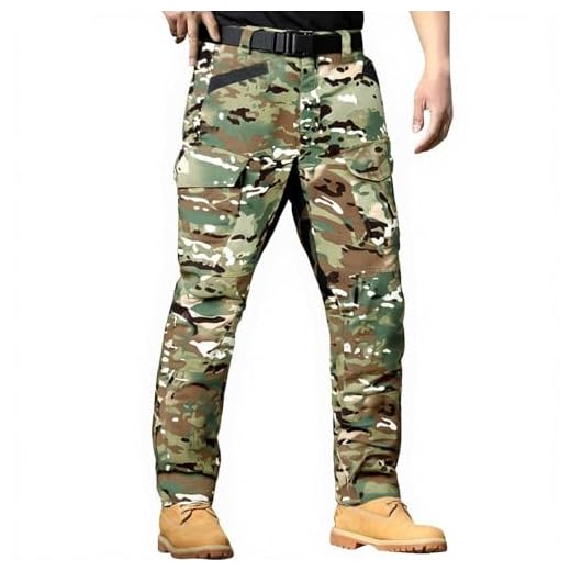 Générique Pantalon Tactique Cargo pour Homme Treillis Militaire Randonnée Chasse Pantalon Combat Stretch Séchage Rapide Pantalons de Travail Multicolore XL