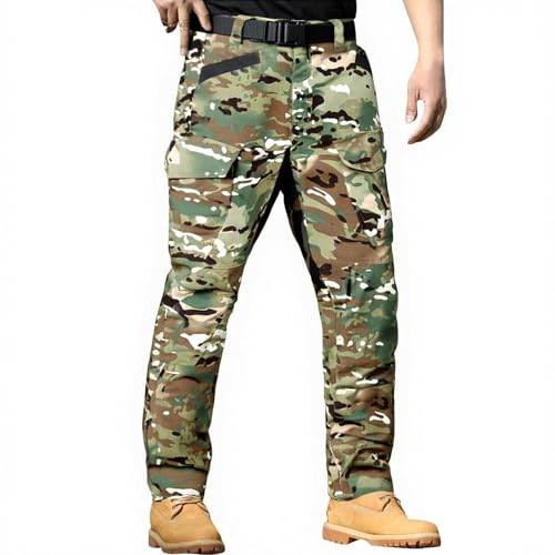 midelxp Tactical Cargo Pants for Men Ripstop Waterproof Outdoor Work Pants Multi Pockets Comfy Quick Dry Hiking Trousers 2025