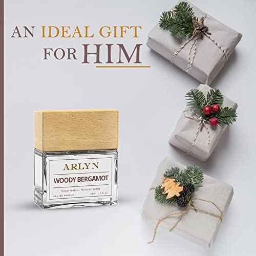 Woody Bergamot By Arlyn - Men's Eau De Parfum (Edp) Cologne - Long-Lasting Fragrance For Men - 1.7Oz, Woody Citrus Fragrance, Bergamot Notes, Subtle Wood Undertones #TOP6