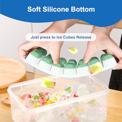 Bandejas de Hielo con Tapa, 8 Unidades de Silicona miniatura 5