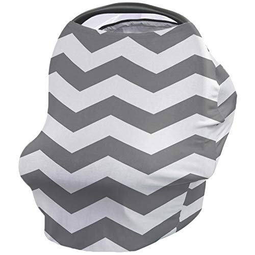 Nursing Cover Geometric Breastfeeding Scarf, Stretchy Car