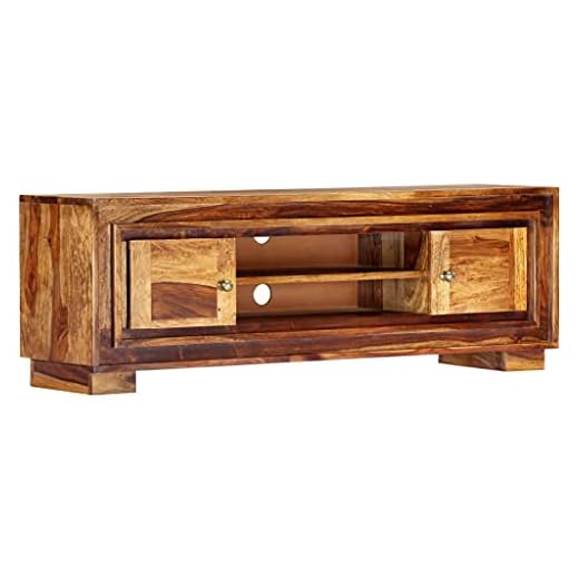 Massivholz TV Schrank mit 2 Türen