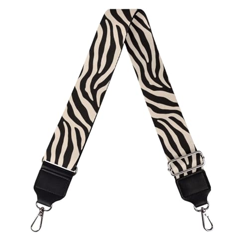 Image of Talayituse Brown Zebra Stripe Print Shoulder Strap Wide Purse Bag Strap Adjustable Replacement Belt Luggage Crossbody Shoulder Bag Strap for Women Girls