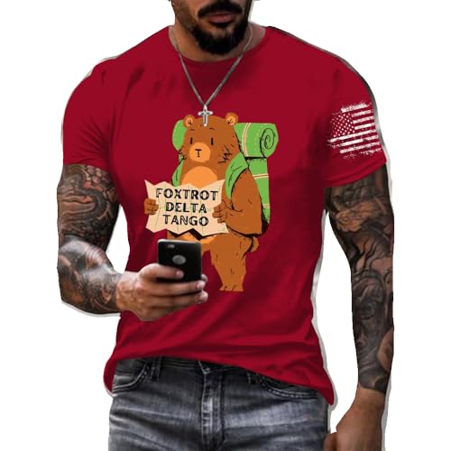 Men's Foxtrot Delta Tango Printed T-Shirts Retro Protect Our National Parks Tee