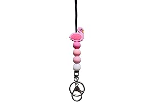 Pink Lanyard Badge Holders for Teachers Flamingo Gifts for Women and Girls