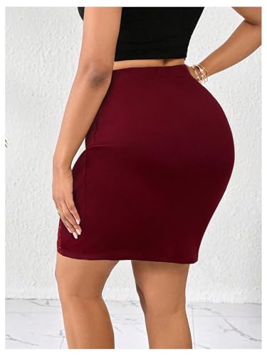 Women's Rhinestone Bodycon Skirts High Waisted Work Office Pencil Skirt2