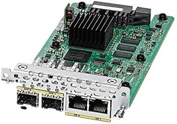 Cisco NIM-2GE-CU-SFP 2-Port Gigabit Ethernet Dual-Mode GE/SFP Module (Renewed)
