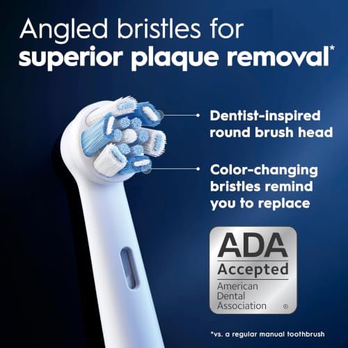 Image of Oral-B iO Series Ultimate Clean Electric Toothbrush Replacement Brush Heads for an Oral-B Electric Toothbrush, White, 2 Count (Pack of 6)