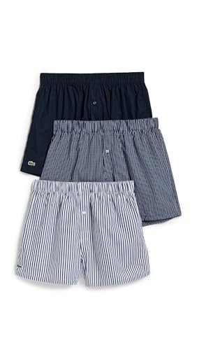 Lacoste Men's Cotton Poplin Boxers 3 Pack