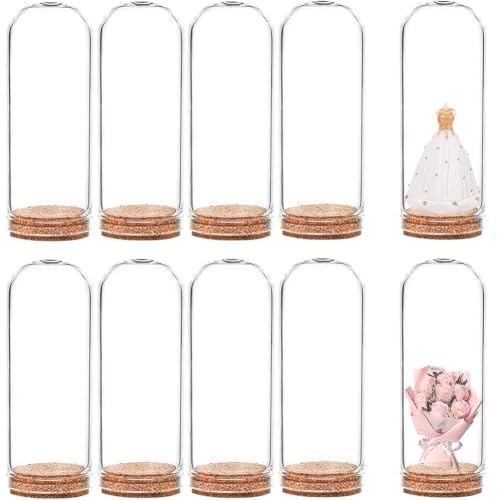 BENECREAT 20 Pack 40ml Bocaux en verre Bouteilles de décoration avec bouchons en liège pour les cadeaux, les arts, les petits projets et les décorations de...