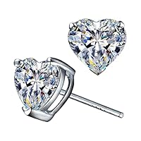mes commandes cadeau invites mariage Boucles d'oreilles Femme moins de 1 euro 925 cœur Boucles d'oreille Femme Argent Idee Cadeau Femmes Anniversaire Cadeau Maman