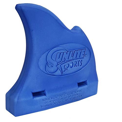 Sunlite Sports Pool Shark Fin Float, Swim Trainer Float with Adjustable Belt, Floatie with Multiple Layers, for Kids Children Toddler Swimming Safety