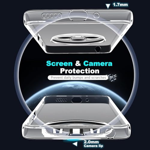 Image of REALCASE Silicone iQoo Z10 / Vivo T4 5G Back Cover Case, Scratch Resistant Protective Crystal Clear Transparent Shock Proof Bumper Back Cover Case for iQoo Z10 / Vivo T4 5G