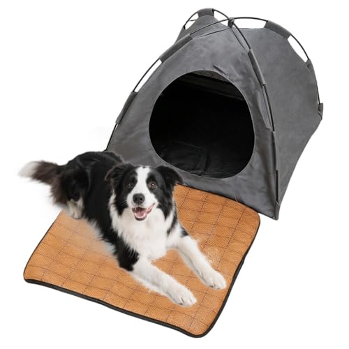 Cama para gatos plegable con alfombrilla desmontable para dormitorio 2