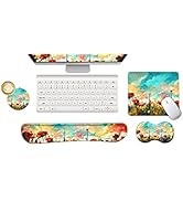 ArtSo Keyboard Wrist Rest Mouse Pad Wrist Support Ergonomic, Memory Foam Mousepad Non-Slip Base E...
