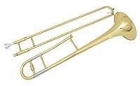 Glory GTD-2 B Flat Brass Trombone with Case & 12C Mouthpiece,Gold Finished,Tenor Trombone — image 3
