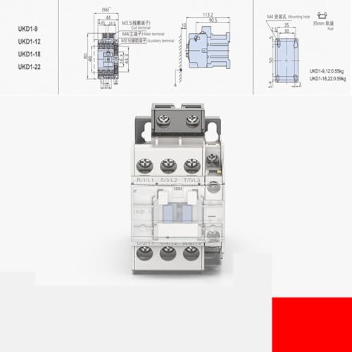 Contacteur DC 50A 48V tripolaire 3P pour montage sur rail DIN - 2