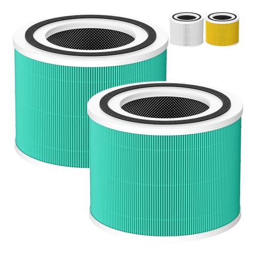2 Pack 240 Toxin Absorber Replacement Filter Compatible with 240 Air Purifier, 3-in-1 Filter Replacement with Activated Carbon Filter, Green