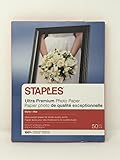 Staples Ultra Premium Photo Paper - 8.5 x 11-inches - Double Sided Matte - 50 per Pack (2 Packs)