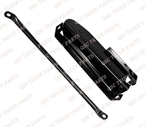 QSC Truck Parts Chrome Steel Bumper Corner Left & Right Pair w/Brackets for Kenworth T680 - Thumbnail 7