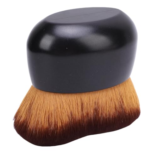 ZJchao Self Tanner Brush, Tanning Applicator Brush Soft Hair Wave Shaped Head for Body Foundation &amp; Makeup, Blending Applicator for Tanner (Black)