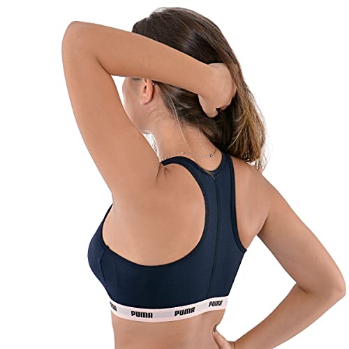 Top Nadador Com Bojo Removível, Puma, Feminino, Preto, P