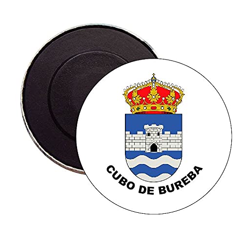 ROUND MAGNET. HERALDIC SHIELD CUBE OF BUREBA BURGOS