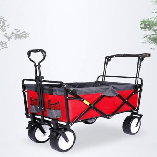 Carretilla plegable portátil para camping y compras miniatura 2