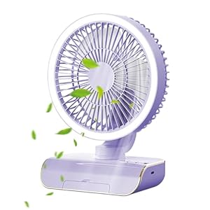 Generisch Lila Oszillierender Tischlüfter mit 5 Geschwindigkeiten
