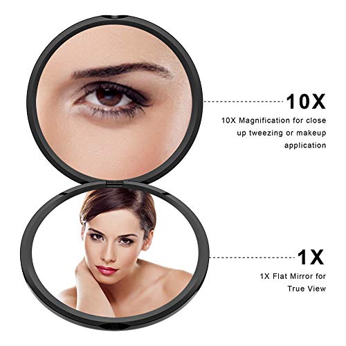 WEILY Specchio per trucco compatto da viaggio