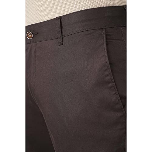 Image of blackberrys Solid Polyester Cotton Slim Fit Mens Work Wear Trousers