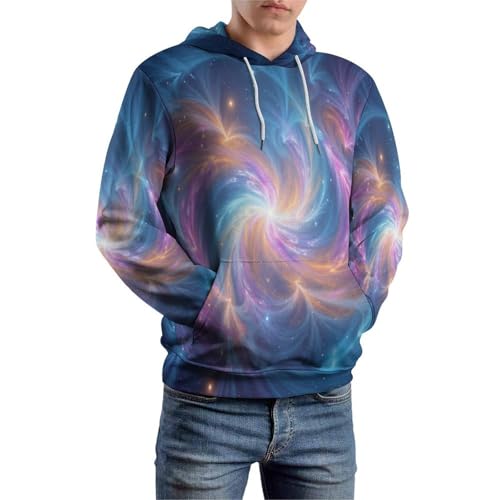 Sweat à capuche à manches longues avec motifs 3D graphiques durables - 2