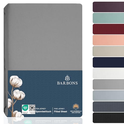 Sábana Bajera 120x190/200 Ajustable 100% Algodón Premium para Colchón Cama Individual Plus Piazza e Mezz Funda hasta 25 cm Certificado Oeko-Tex Sábanas King Size Gris Claro 120 x 190/200 cm