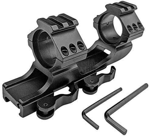 Cedar Mill Fine Firearms Offset Cantilever Dual Ring Scope 3/4" Riser Sights Mount