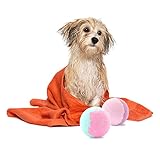 LunaMarie Handcrafted Bath Bomb, Dogs & Cats Bubble Bath Bomb, Infused with Organic Sea Salt Lavender & Vanilla Essential Oils with Cocoa Seed Oil, Shea Butter to Smoothen Coat & Gentle Skin for Pets