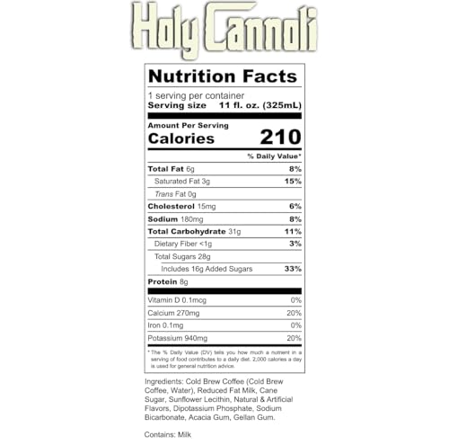 Bones Holy Cannoli Latte, 11 oz Can
