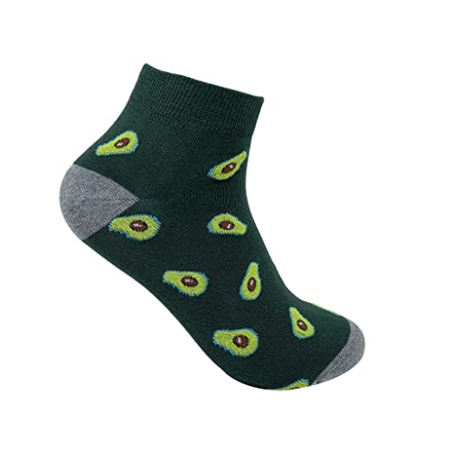 Image of Mint & Oak Men Ankle Socks, Printed Funky Socks, Cotton Unisex Ankle Length Sock, Odour Free Socks - Pack of 1