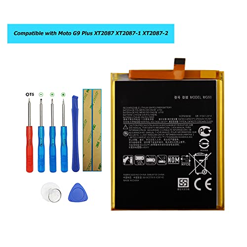 Vvsialeek MG50 Batterie compatible pour Moto G9 Plus XT2087 XT2087-1 XT2087-2 avec kit d'outils - Image 4