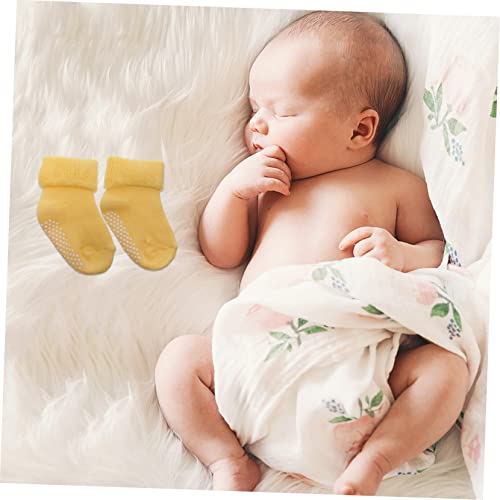 6 Pairs of Newborn Thick Cotton Socks Warm Breathable Non Slip Socks for 0 1 Year Old Boys and Cozy Turn Top Design for Winter Comfort2