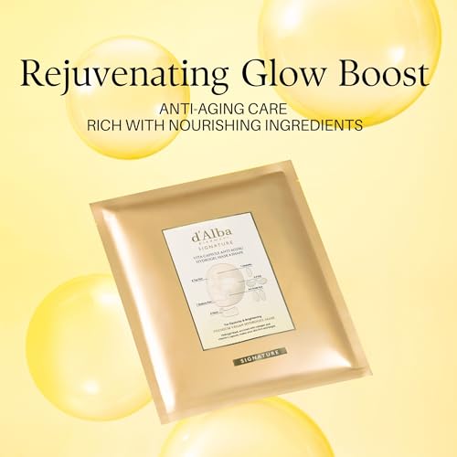 Image of d'alba Piedmont Signature Vita Capsule Hydrogel Mask 8-Shape 1BOX (4 Sheets) (Pack of 2)