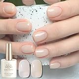 BORN PRETTY ジェルネイル 単色 ジェルネイルカラージェル クリアジェル ジェルネイル ピンク ピンクジェル 透け感 クリアピンク ポリッシュタイプ UV/LED対応 初心者＆プロ適用