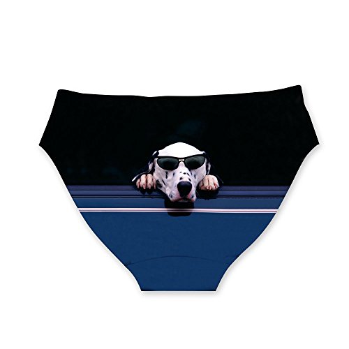 Image of Dellukee Sexy Women Underwear Briefs Breathable Hipster Panty White Alpaca Print